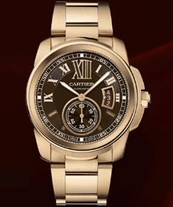 Fake Calibre De Cartier watch W7100040 on sale